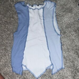Multi-blue tank top